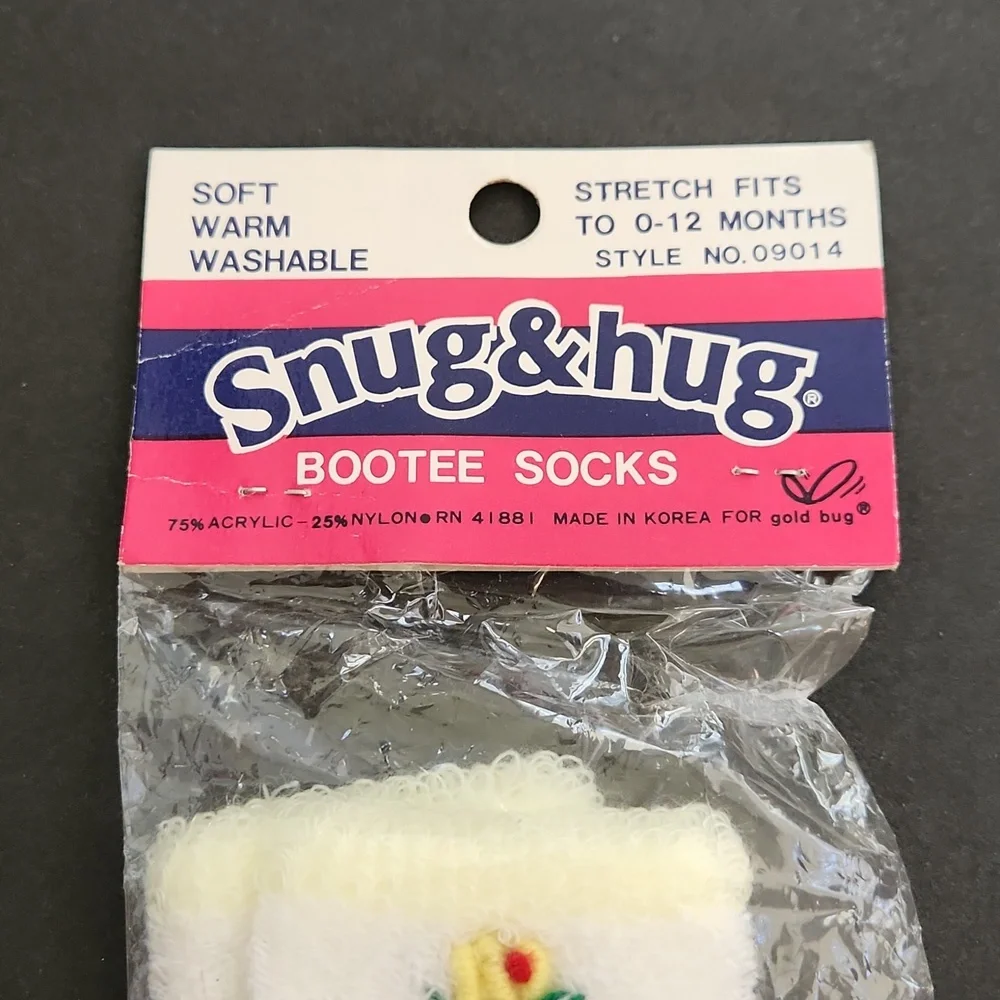 Vintage Snug & Hug Bootee Booty baby socks